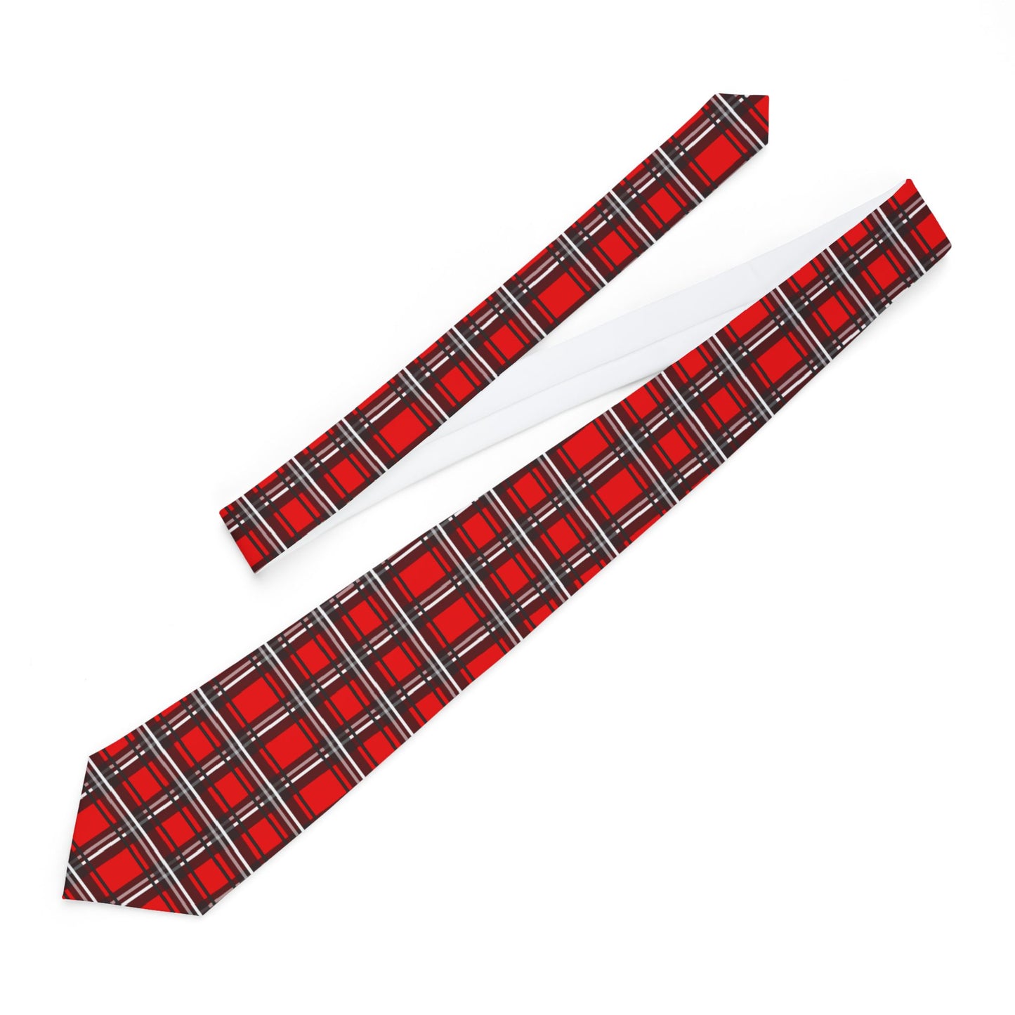 Men's Necktie/Red/Black/Plaid/Holiday