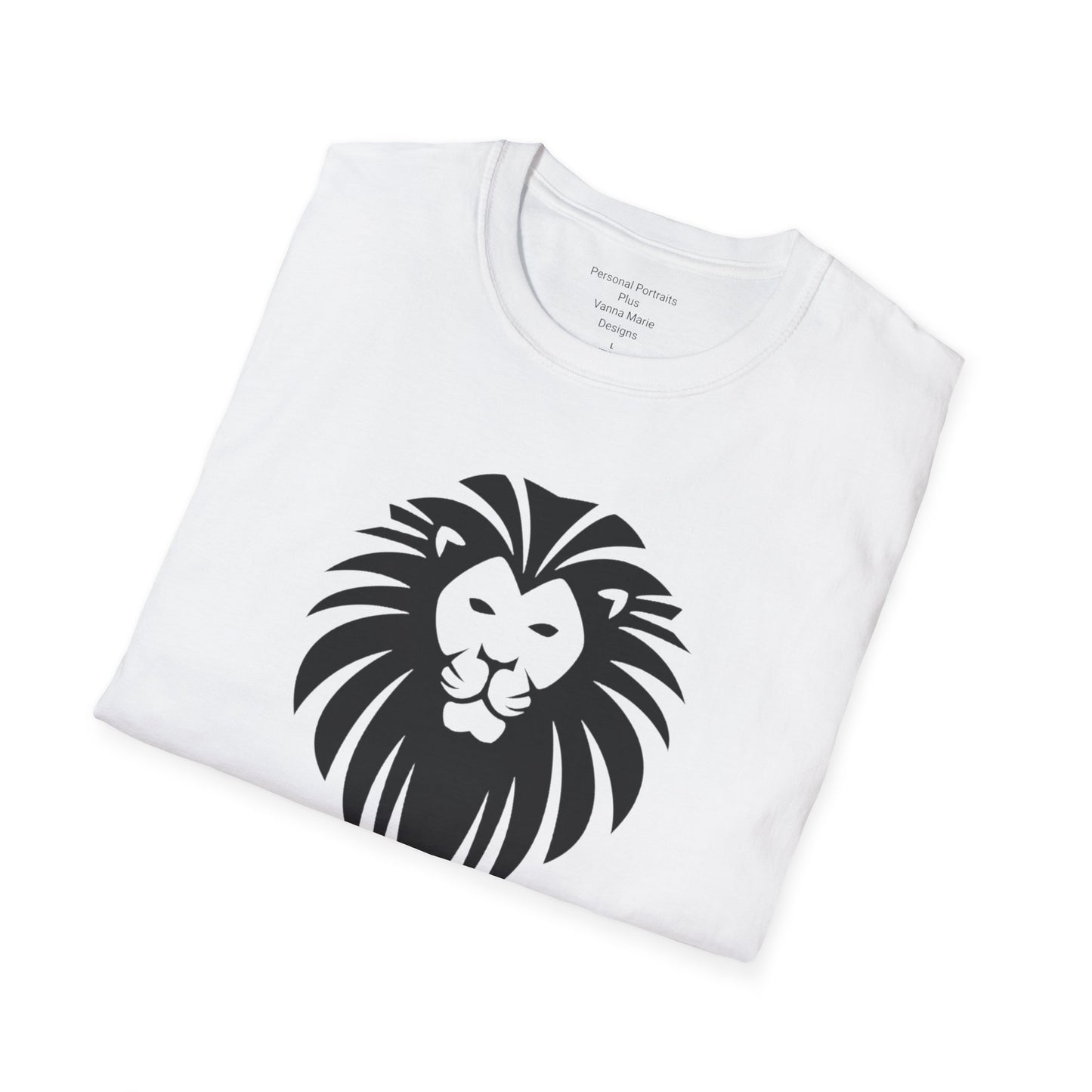 Unisex Softstyle T-Shirt/Yeshua Lion/Black