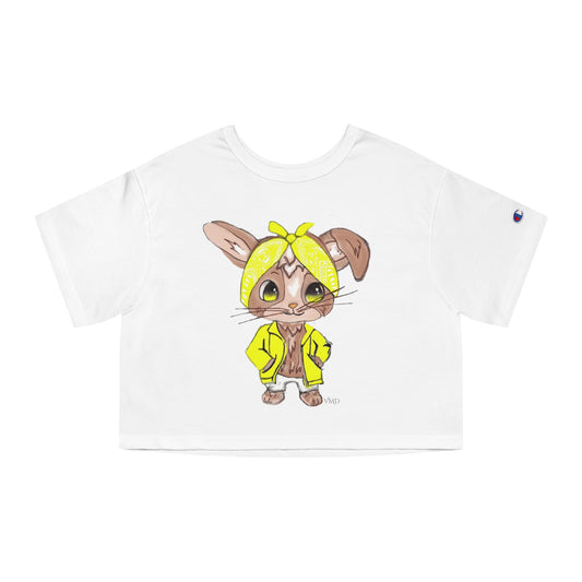 Champion Women's Cropped T-Shirt/Bandana Bunnie/Yellow