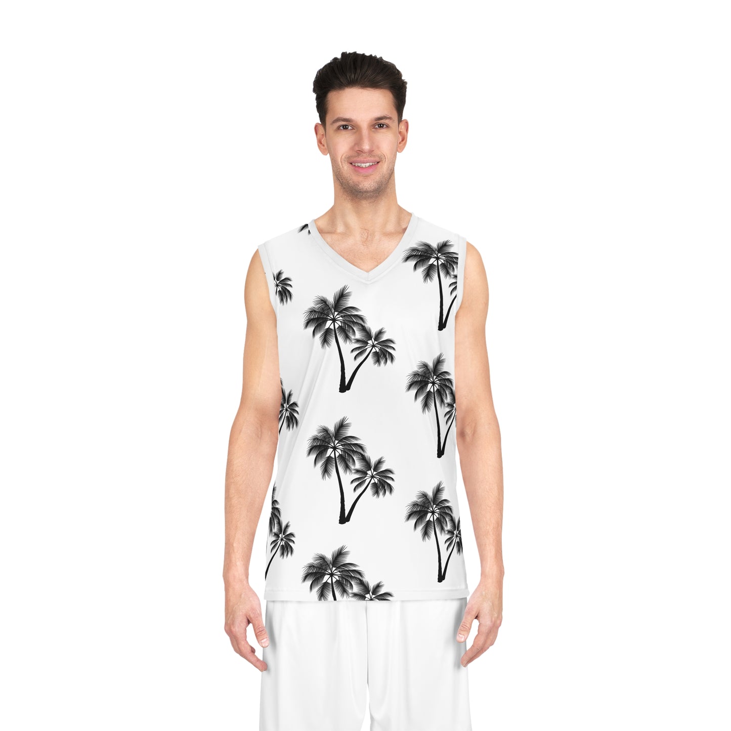 Basketball Jersey (AOP)/2 Palm Trees