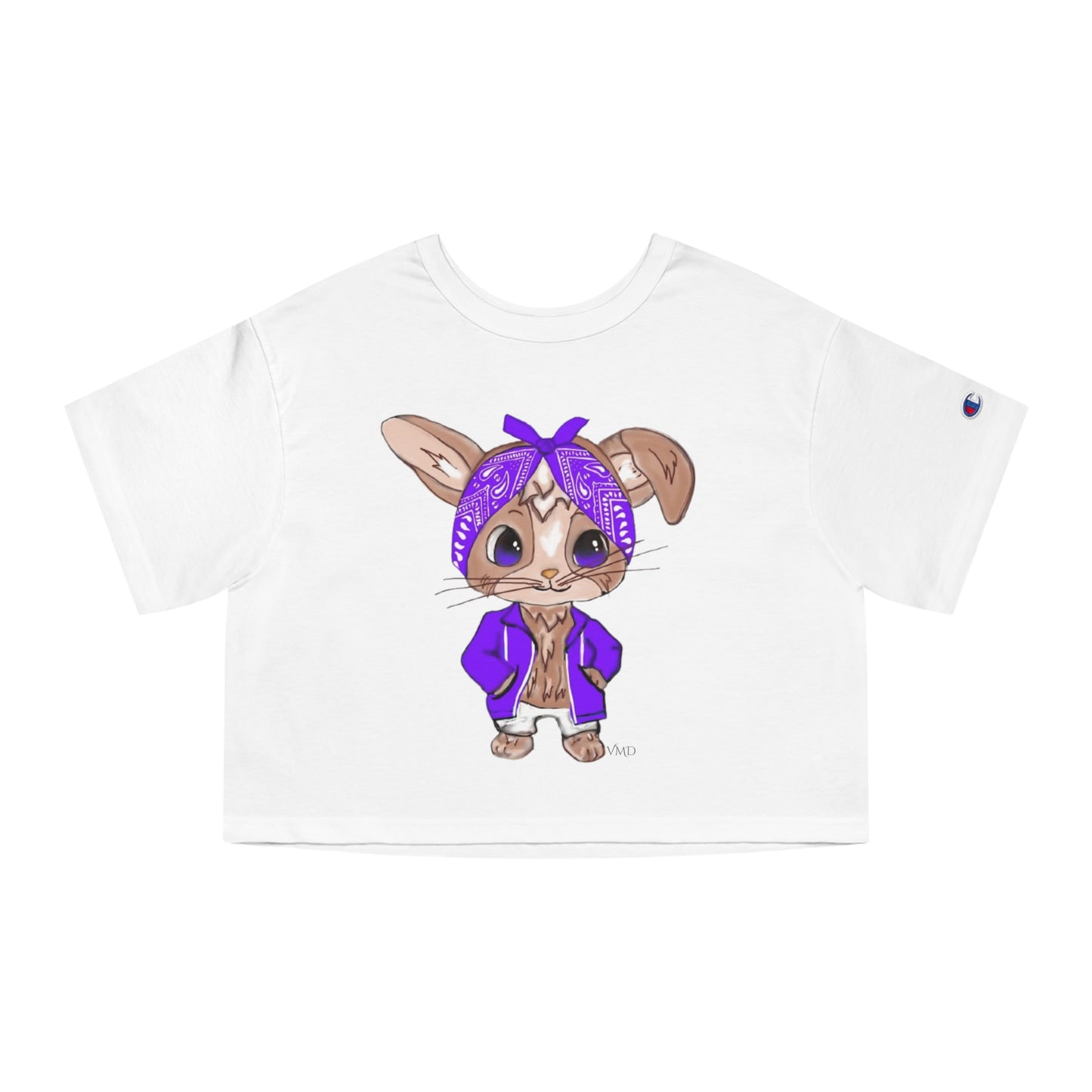 Champion Women's Cropped T-Shirt/Bandana Bunnie/Purple