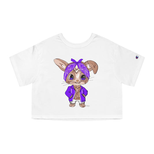 Champion Women's Cropped T-Shirt/Bandana Bunnie/Purple