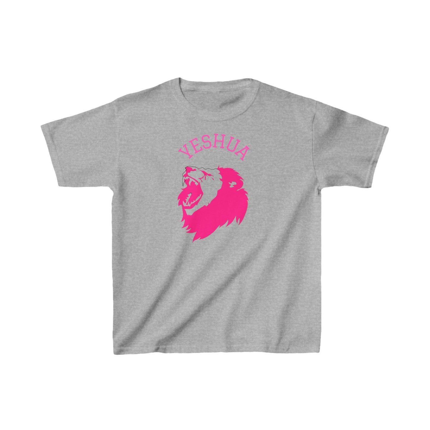 Kids Heavy Cotton™ Tee/Yeshua/Pink/Lion