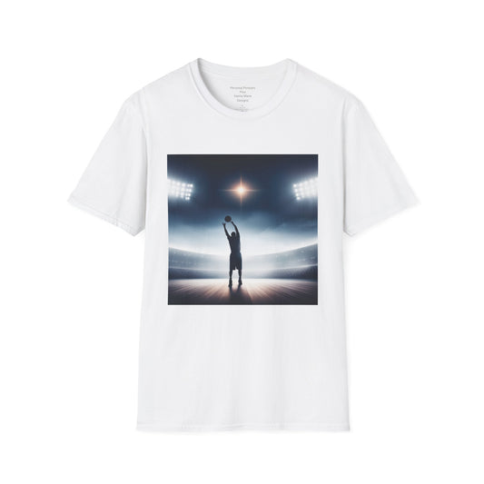 Men's Softstyle T-Shirt/Basketball/court/lights