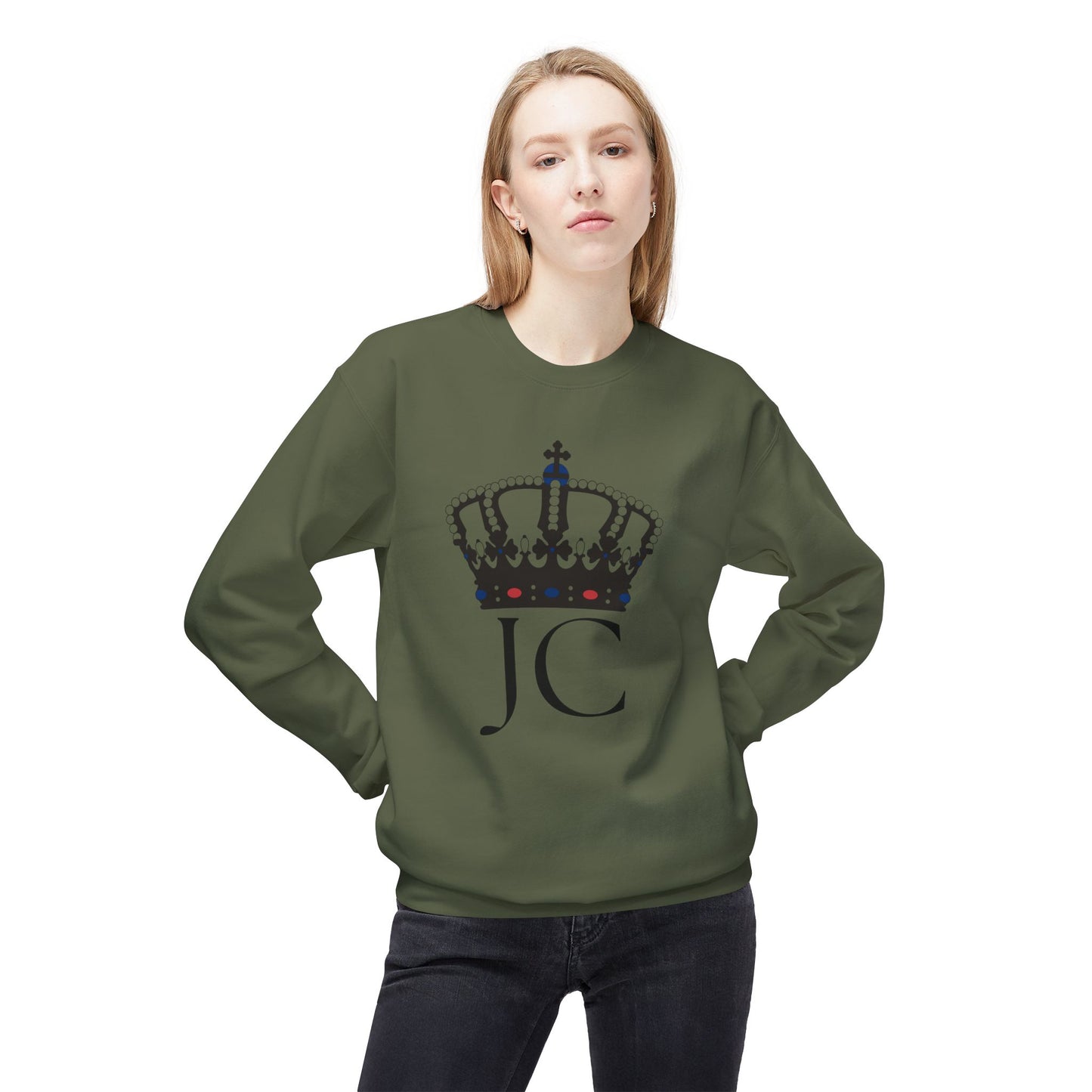 Unisex Midweight Softstyle Fleece Crewneck Sweatshirt /JC/Crown