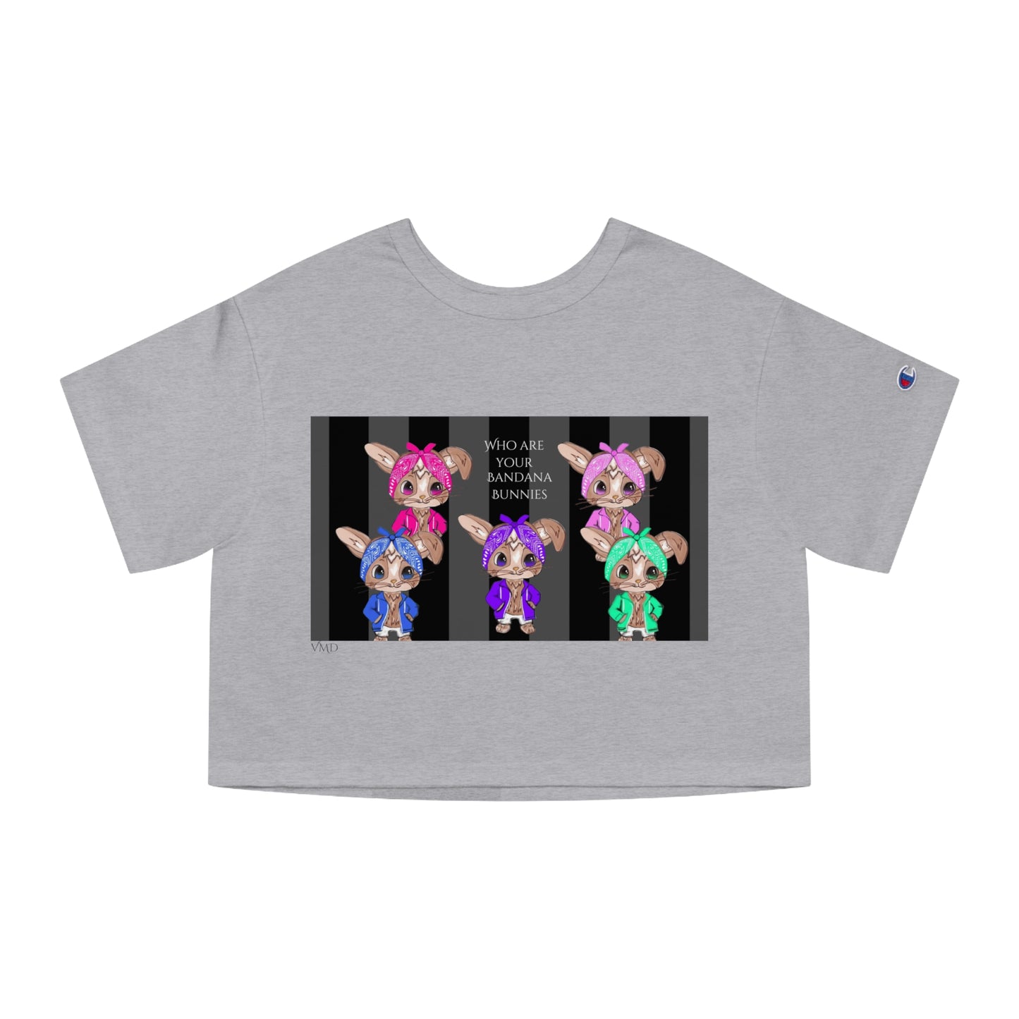 Champion Women's Cropped T-Shirt/Who are your Bandana Bunnies