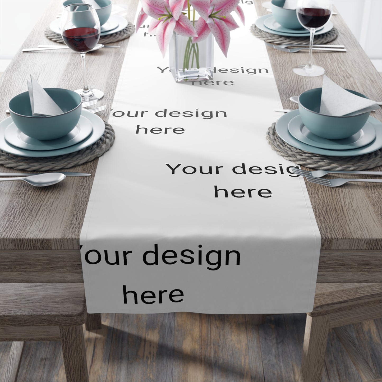 Personalized Table Runner (Cotton, Poly)