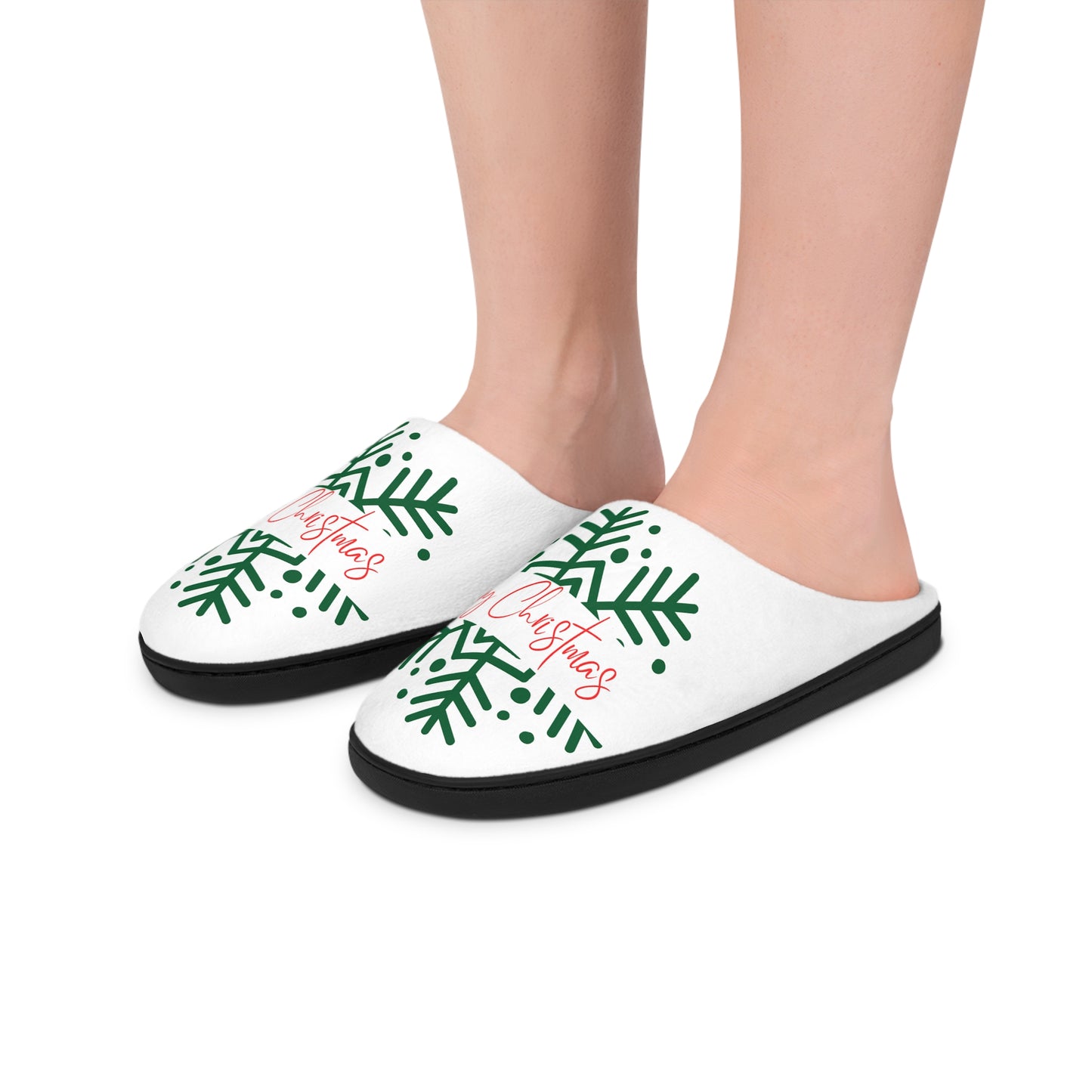 Women's Indoor Slippers/Holiday/Merry Christmas