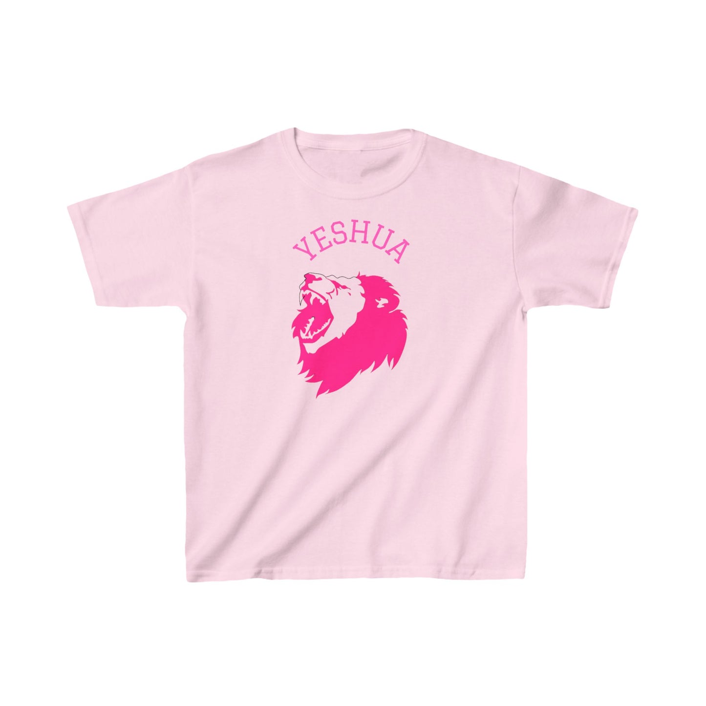 Kids Heavy Cotton™ Tee/Yeshua/Pink/Lion