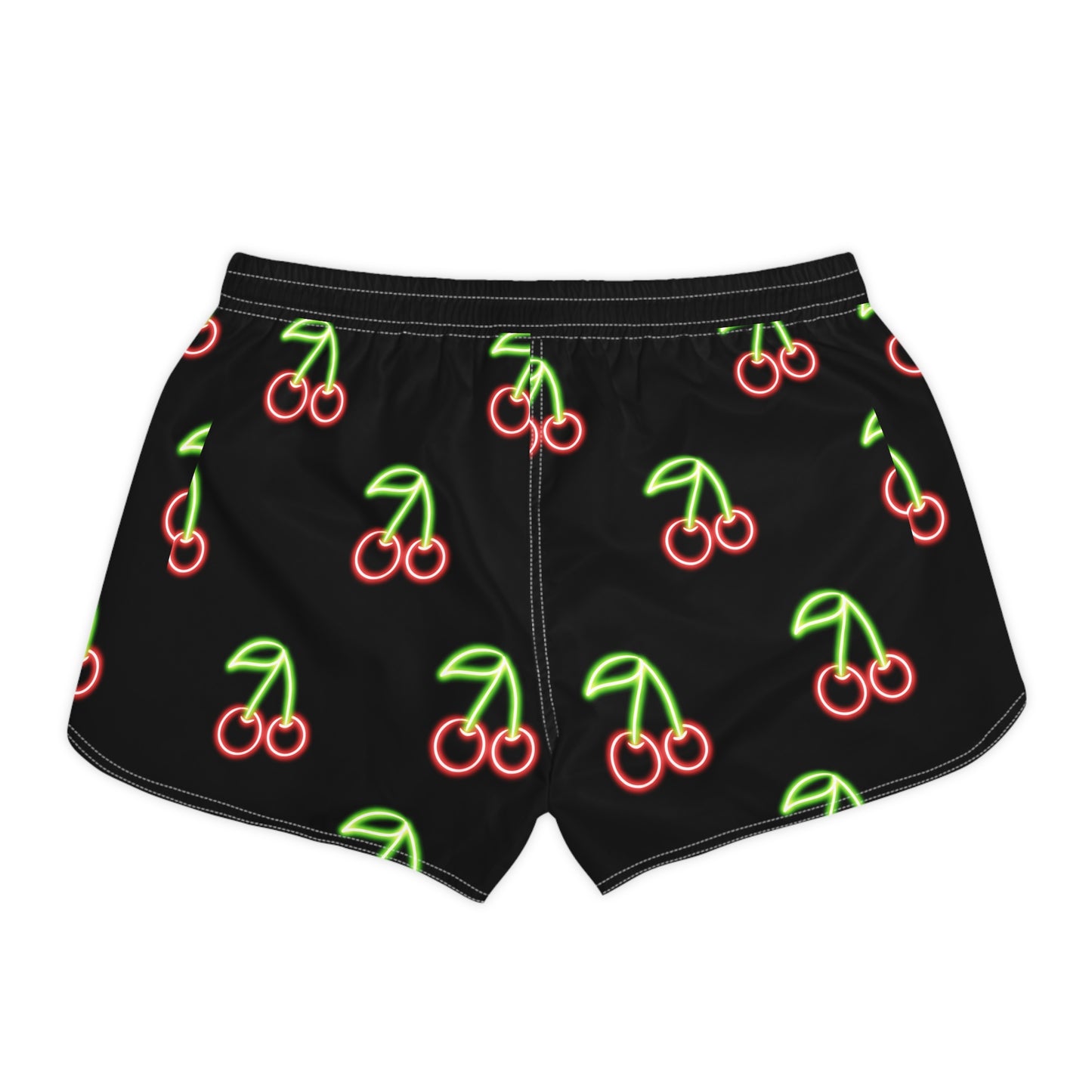 Women's Casual Shorts (AOP)Neon Cherries