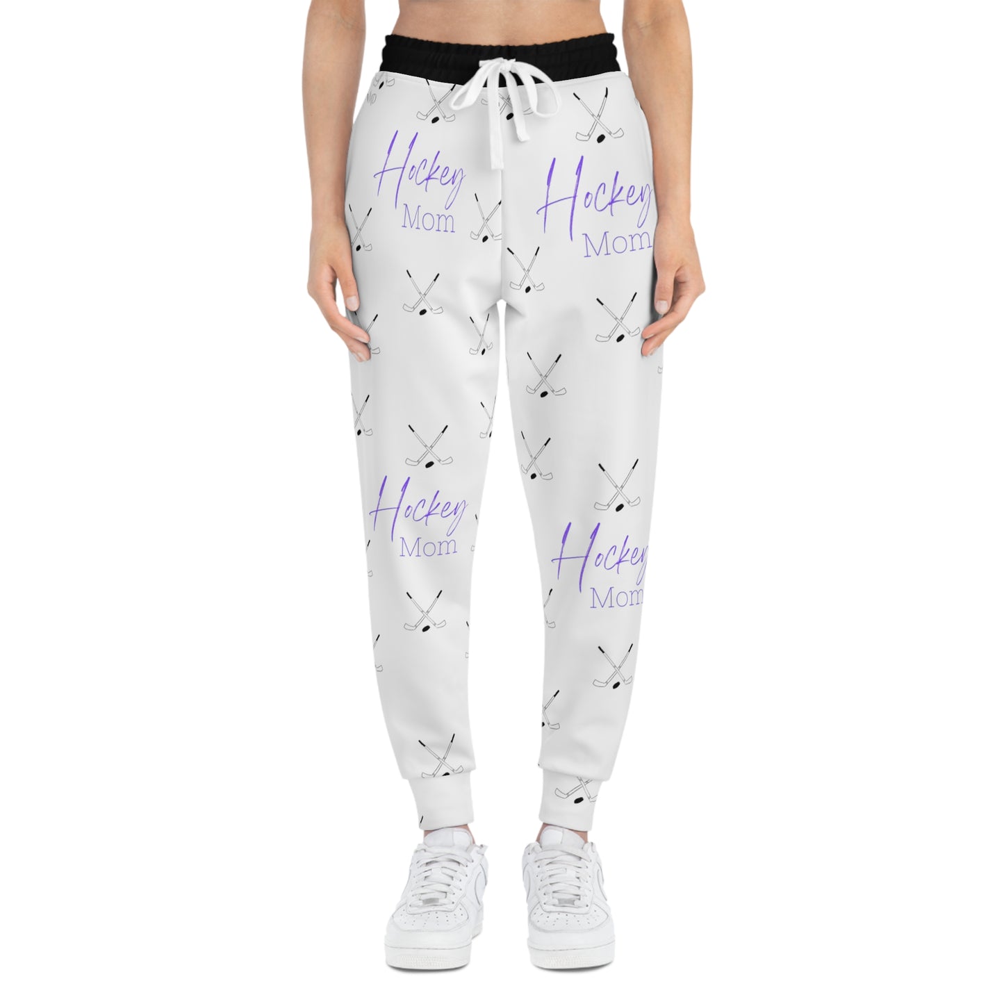 Athletic Joggers (AOP)/Hockey Mom/Purple