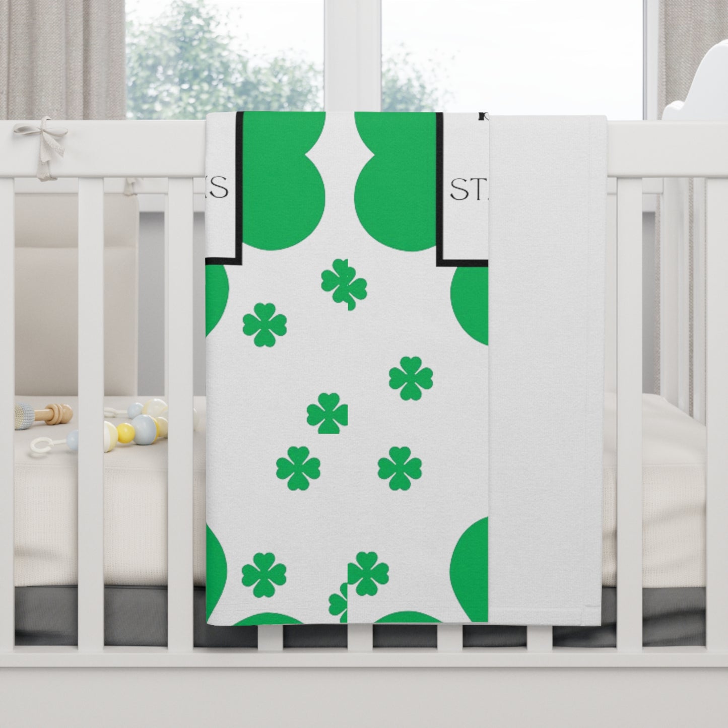 Soft Fleece Baby Blanket/Babys 1st Saint Patrick's Day